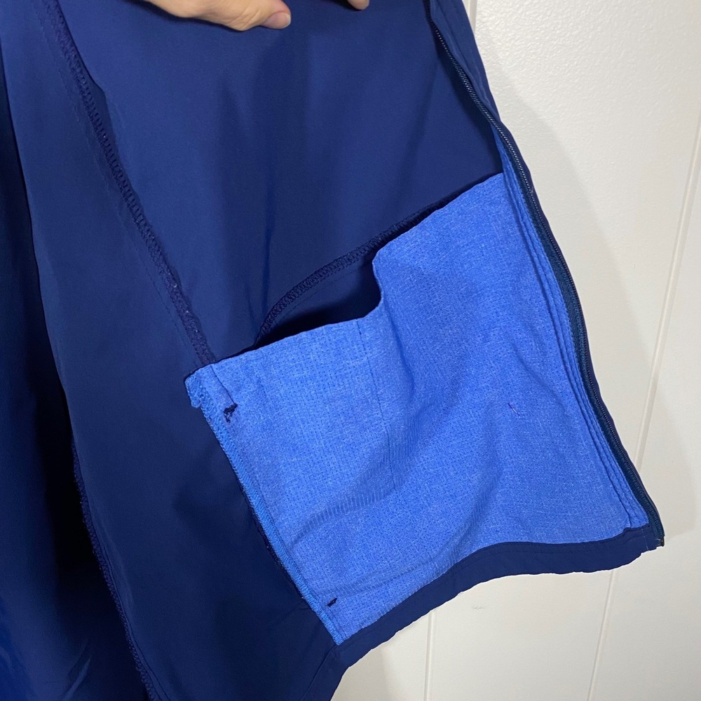Medelita Element Scrub Jacket Blue XXL Full Zip Ribbed Collar Cuffs - Picture 8 of 16